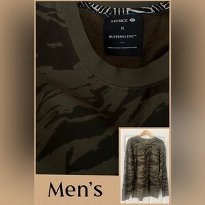 Stance Men’s Butterblend jersey knit sweatshirt SZ: XL Tall